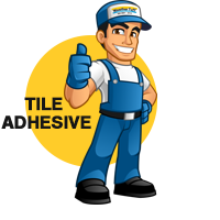 Tile Fixing Adhesive Slogan - Tile care 